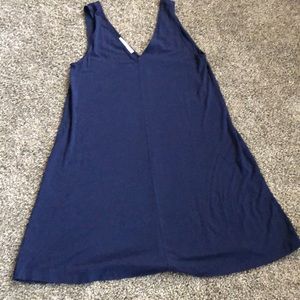 Dress/Tunic Top by-LOFT-denim blue color
